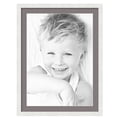 thumbnail image 1 of ArtToFrames 24x32" Matted Picture Frame with 20x28" Single Mat Photo Opening Framed in 1.25" Satin White Frame and 2" Pewter Mat (FWM-3966-24x32), 1 of 8