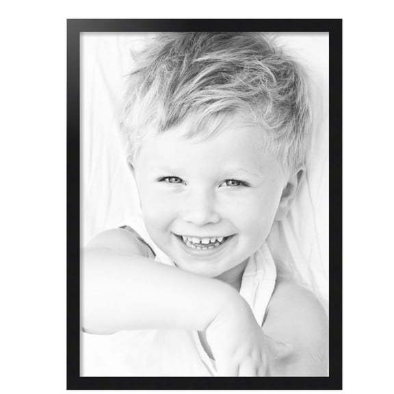 ArtToFrames 24x33 inch Black Steel Picture Frame, Black MDF Poster Frame (4639)