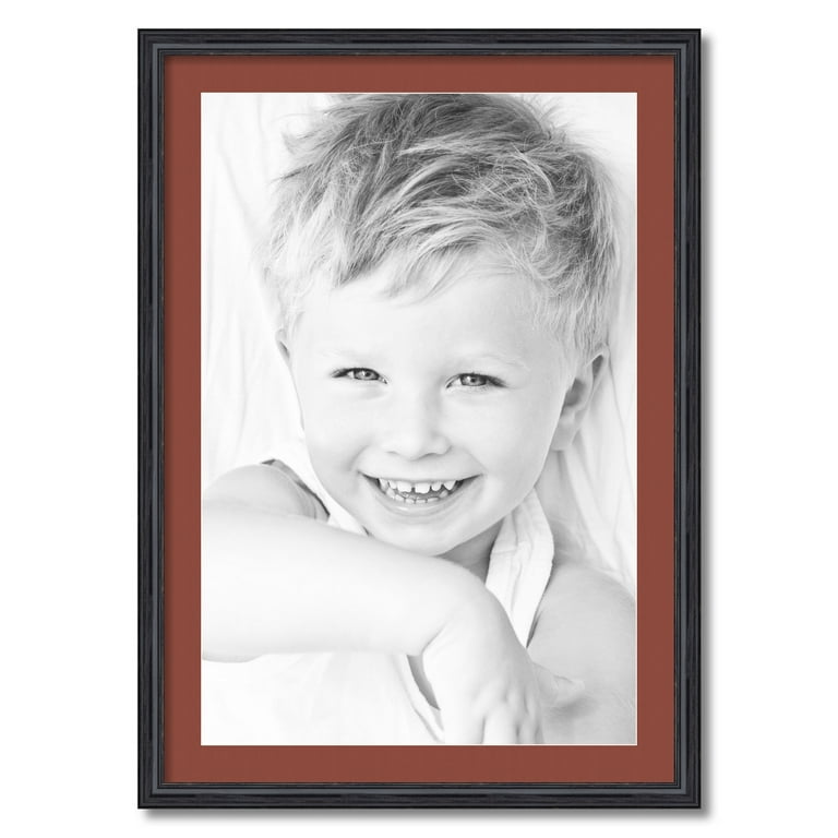 ArtToFrames 24x34 Matted Picture Frame with 20x30 Single Mat Photo  Opening Framed in 1.25 Black and 2 Mat (FWM-4083-24x34)