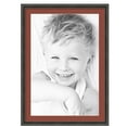 thumbnail image 1 of ArtToFrames 24x34" Matted Picture Frame with 20x30" Single Mat Photo Opening Framed in 1.25" Antique Black and 2" Cognac Mat (FWM-5106-24x34), 1 of 7
