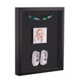 thumbnail image 1 of ArtToFrames 24x36 Inch Shadow Box Picture Frame, with a Satin Black Tall 1 Wide Shadowbox frame and Black Mat Backing (4654), 1 of 7
