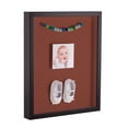 thumbnail image 1 of ArtToFrames 24x36 Inch Shadow Box Picture Frame, with a Satin Black Tall 1 Wide Shadowbox frame and Cognac Mat Backing (4654), 1 of 7