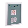thumbnail image 1 of ArtToFrames 24x36 Inch Shadow Box Picture Frame, with a Satin White 1 Wide Shadowbox frame and Nile Green Mat Backing (4655), 1 of 7