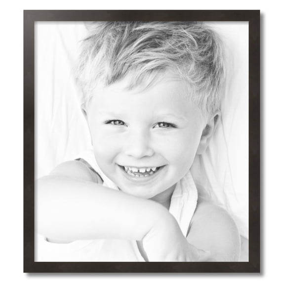 ArtToFrames 25" x 28" Pewter Picture Frame, 25x28 inch Silver Wood Poster Frame (WOM-4887)