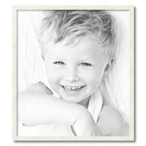 ArtToFrames 25" x 28" White Picture Frame, 25x28 inch White Wood Poster Frame (WOM-5140)