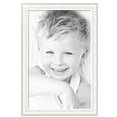 thumbnail image 1 of ArtToFrames 25" x 39" Majestic White Picture Frame, 25x39 inch Silver Wood Poster Frame (WOM-5198),  Pack, 1 of 3