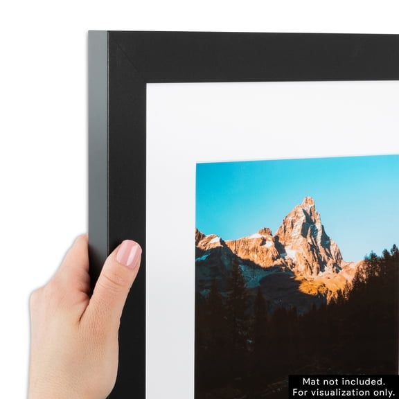 ArtToFrames 25x31 Inch Black Picture Frame, This Black MDF Poster Frame is Great for Your Art or Photos, Comes with 060 Plexi Glass (2WOM-3926)