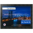 thumbnail image 1 of ArtToFrames 26.75x19.75 Inch - 68x50 CM Black Puzzle Frame for 1000 piece Puzzles.1.75 Inch Custom Wood Puzzle Frames, Matte Black - Comes with Economy Acrylic, 1 of 4