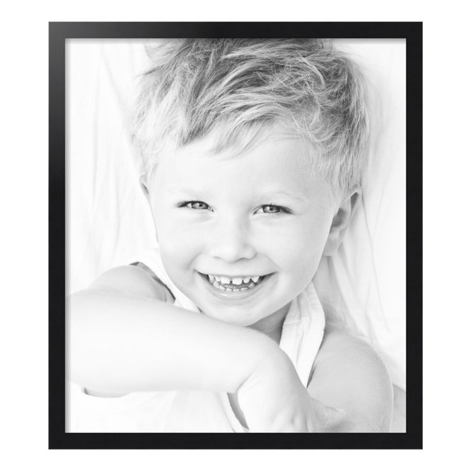 ArtToFrames 26" x 30" Black Steel Picture Frame, 26x30 inch Black MDF Poster Frame (WOM-4639), Pack