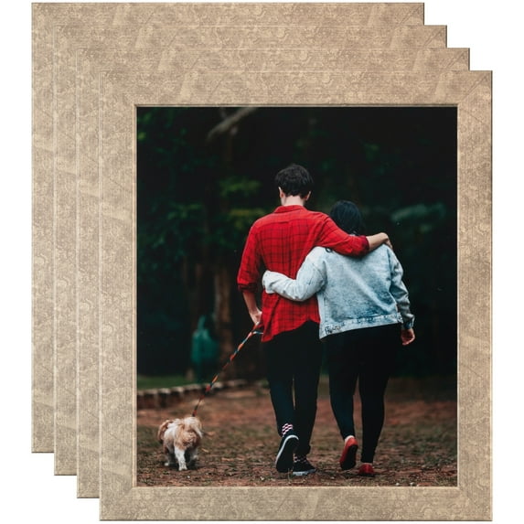 ArtToFrames 26" x 31" Silver Picture Frame, 26x31 inch Silver MDF Poster Frame (WOM-4642), 4 Pack