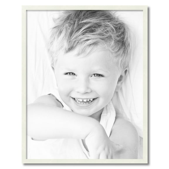 ArtToFrames 26" x 33" White Picture Frame, 26x33 inch White Wood Poster Frame (WOM-5138)