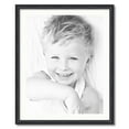 thumbnail image 1 of ArtToFrames 26x32 Matted Picture Frame with 22x28 Single Mat Photo Opening Framed in 1.25 Black Stain on Solid Red Oak and 2 Fabric White Mat (FWM-4083-26x32), 1 of 8