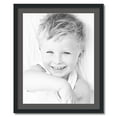 thumbnail image 1 of ArtToFrames 26x32" Matted Picture Frame with 22x28" Single Mat Photo Opening Framed in 1.25" Satin Black and 2" Charcoal Mat (FWM-3926-26x32), 1 of 8