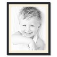 thumbnail image 1 of ArtToFrames 26x32 Matted Picture Frame with 22x28 Single Mat Photo Opening Framed in 1.25 Satin Black and 2 Ivory Mat (FWM-3926-26x32), 1 of 8
