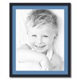 thumbnail image 1 of ArtToFrames 26x32 Matted Picture Frame with 22x28 Single Mat Photo Opening Framed in 1.25 Satin Black and 2 Liberty Blue Mat (FWM-3926-26x32), 1 of 8