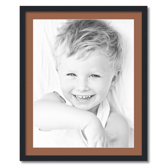 ArtToFrames 26x32 Matted Picture Frame with 22x28 Single Mat Photo Opening Framed in 1.25 Satin Black and 2 Paloma Mat (FWM-3926-26x32)