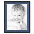 thumbnail image 1 of ArtToFrames 26x32 Matted Picture Frame with 22x28 Single Mat Photo Opening Framed in 1.25 Satin Black and 2 Royal Mat (FWM-3926-26x32), 1 of 8