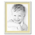 thumbnail image 1 of ArtToFrames 26x32 Matted Picture Frame with 22x28 Single Mat Photo Opening Framed in 1.25 Satin White Frame and 2 Buttercup Mat (FWM-3966-26x32), 1 of 8