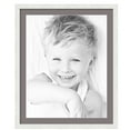 thumbnail image 1 of ArtToFrames 26x32" Matted Picture Frame with 22x28" Single Mat Photo Opening Framed in 1.25" Satin White Frame and 2" Pewter Mat (FWM-3966-26x32), 1 of 8