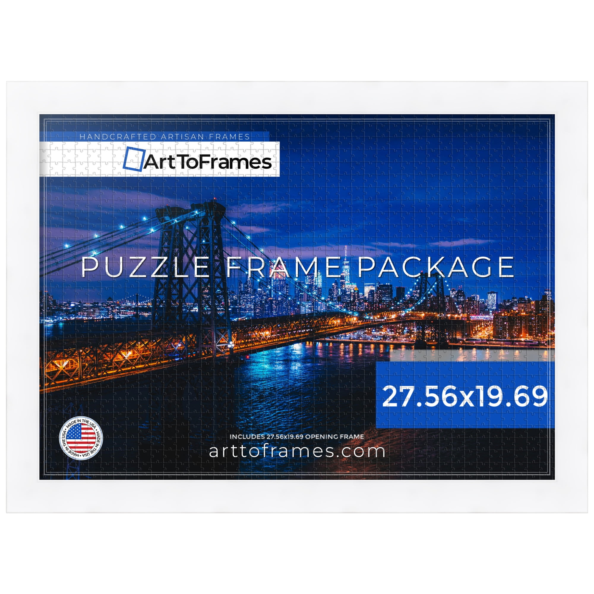 ArtToFrames 27.56x19.69 Inch - 70x50 CM White Puzzle Frame for 1000 ...