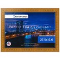 thumbnail image 1 of ArtToFrames 27.5x19.6 Inch - 70x50 CM Gold Puzzle Frame for 1000 piece Puzzles.2.15 Inch Custom Wood Puzzle Frames, Gold - Comes with Economy Acrylic, 1 of 6