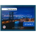 thumbnail image 1 of ArtToFrames 27.5x19.7 Inch - 70x50 CM Blue Puzzle Frame for 1000 piece Puzzles.1.00 Inch Custom Wood Puzzle Frames, Blue - Comes with Economy Acrylic, 1 of 6