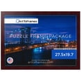 thumbnail image 1 of ArtToFrames 27.5x19.7 Inch - 70x50 CM Brown Puzzle Frame for 1000 piece Puzzles.1.25 Inch Custom MDF Puzzle Frames, Mahogany - Comes with Economy Acrylic, 1 of 6