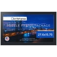 thumbnail image 1 of ArtToFrames 27.6x15.75 Inch - 70x40 CM Black Puzzle Frame for 100 piece Puzzles.1.25 Inch Custom MDF Puzzle Frames, Soft Black - Comes with Economy Acrylic, 1 of 6