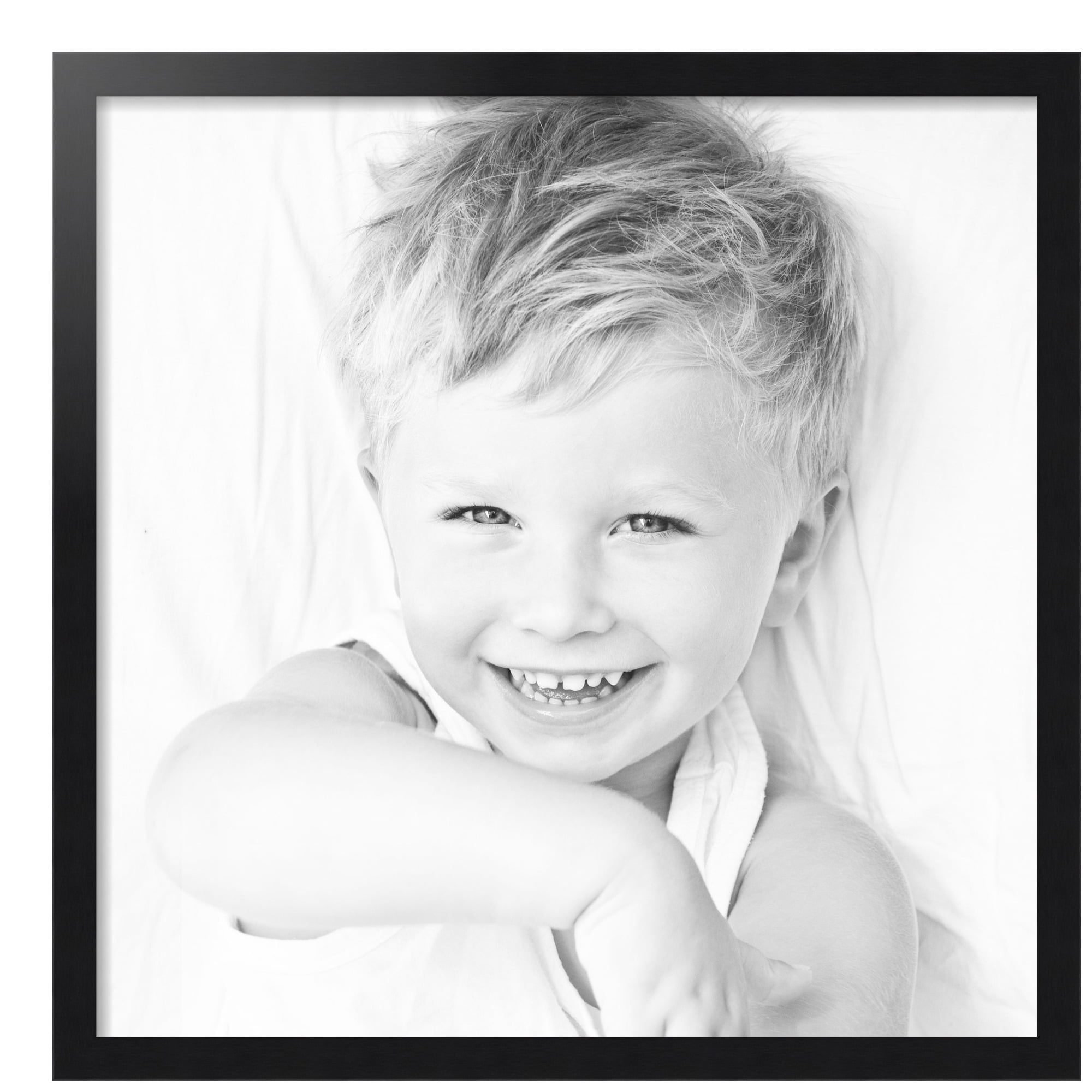 ArtToFrames 27" x 27" Black Steel Picture Frame, 27x27 inch Black MDF Poster Frame (WOM-4639),  Pack