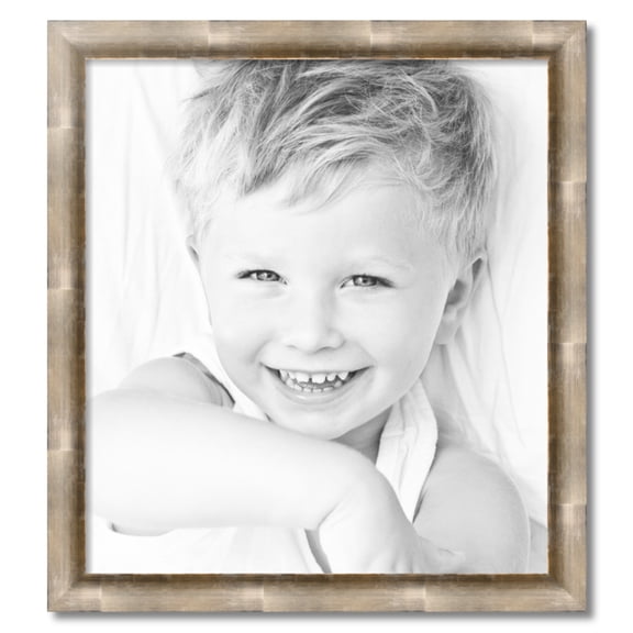 ArtToFrames 27" x 30" Antique Silver Picture Frame, 27x30 inch Silver Wood Poster Frame (WOM-4944)