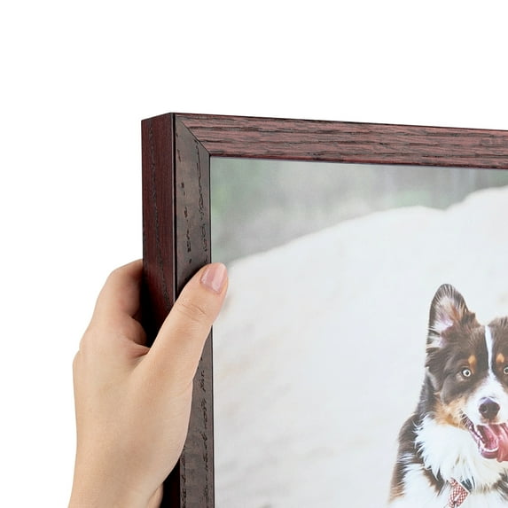 ArtToFrames 27" x 31" Cherry Stain Picture Frame, 27x31 inch Red Wood Poster Frame (WOM-4111), Pack