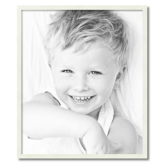 ArtToFrames 27" x 32" White Picture Frame, 27x32 inch White Wood Poster Frame (WOM-5138)