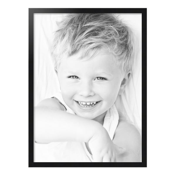 ArtToFrames 27" x 37" Black Steel Picture Frame, 27x37 inch Black MDF Poster Frame (WOM-4639), Pack