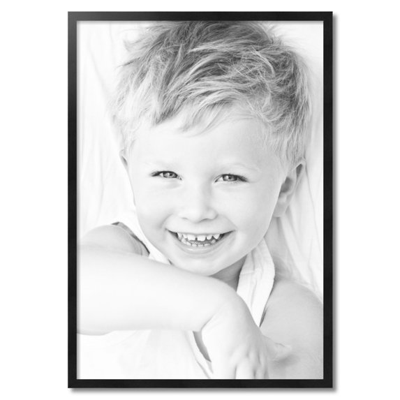 ArtToFrames 27" x 39" Black Picture Frame, 27x39 inch Black Wood Poster Frame (WOM-5141)