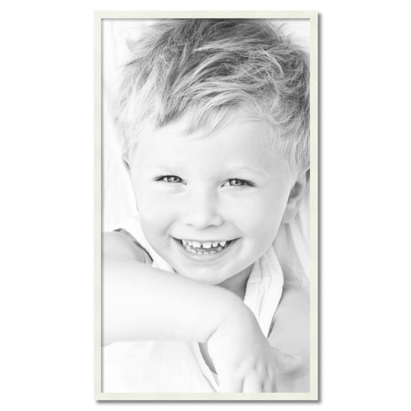 ArtToFrames 27" x 48" White Picture Frame, 27x48 inch White Wood Poster Frame (WOM-5138)