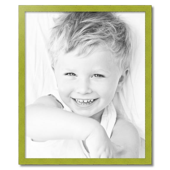 ArtToFrames 28" x 34" Modern Green Picture Frame, 28x34 inch Green Wood Poster Frame (WOM-4589)