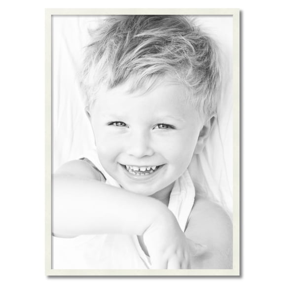 ArtToFrames 28" x 39" White Picture Frame, 28x39 inch White Wood Poster Frame (WOM-5138)