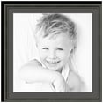 thumbnail image 1 of ArtToFrames 28x28" Matted Picture Frame with 24x24" Single Mat Photo Opening Framed in 1.25" Antique Black and 2" Charcoal Mat (FWM-5106-28x28), 1 of 7