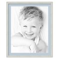 thumbnail image 1 of ArtToFrames 28x34" Matted Picture Frame with 24x30" Single Mat Photo Opening Framed in 1.25" Off White Wash on Ash and 2" Baby Blue Mat (FWM-4098-28x34), 1 of 8