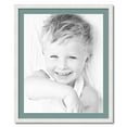 thumbnail image 1 of ArtToFrames 28x34 Matted Picture Frame with 24x30 Single Mat Photo Opening Framed in 1.25 Satin White Frame and 2 Nile Green Mat (FWM-3966-28x34), 1 of 8