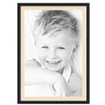 thumbnail image 1 of ArtToFrames 28x40" Matted Picture Frame with 24x36" Single Mat Photo Opening Framed in 1.25" Satin Black and 2" French Creme Mat (FWM-3926-28x40), 1 of 8