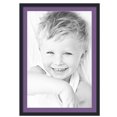 thumbnail image 1 of ArtToFrames 28x40" Matted Picture Frame with 24x36" Single Mat Photo Opening Framed in 1.25" Satin Black and 2" Grape Mat (FWM-3926-28x40), 1 of 8