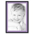 thumbnail image 1 of ArtToFrames 28x40 Matted Picture Frame with 24x36 Single Mat Photo Opening Framed in 1.25 Satin Black and 2 Lavender Mist Mat (FWM-3926-28x40), 1 of 8