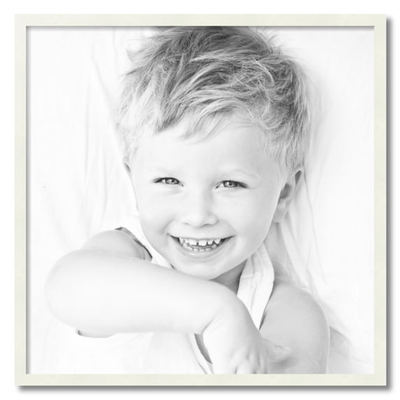 ArtToFrames 29" x 29" White Picture Frame, 29x29 inch White Wood Poster Frame (WOM-5138)