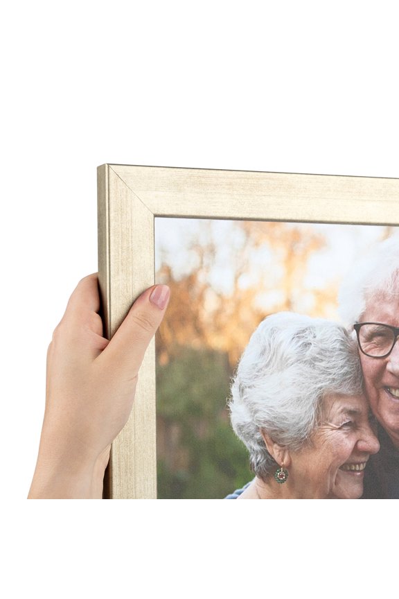 29" x 32" Muted Prosecco Gold Picture Frame, 29x32 inch Gold MDF Poster Frame (WOM-4673),  Pack