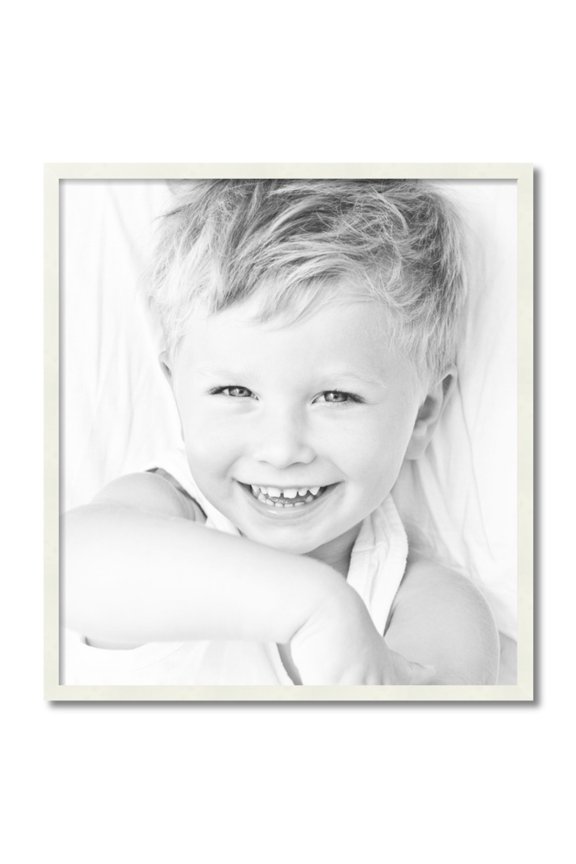 29" x 32" White Picture Frame, 29x32 inch White Wood Poster Frame (WOM-5138)