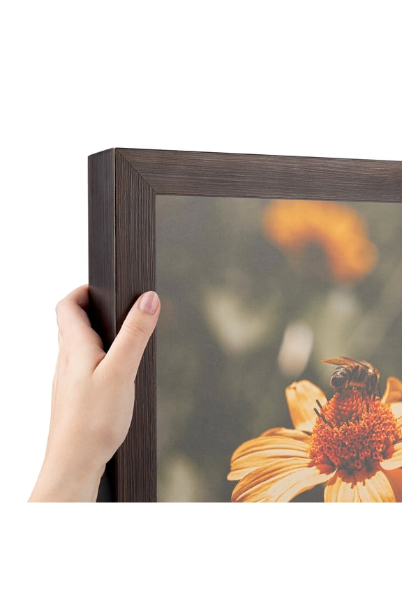 29" x 32" Wooden Finish Mahogany Picture Frame, 29x32 inch Brown Wood Poster Frame (WOM-4958)