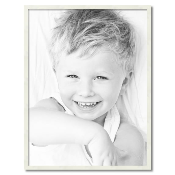 ArtToFrames 29" x 38" White Picture Frame, 29x38 inch White Wood Poster Frame (WOM-5140)