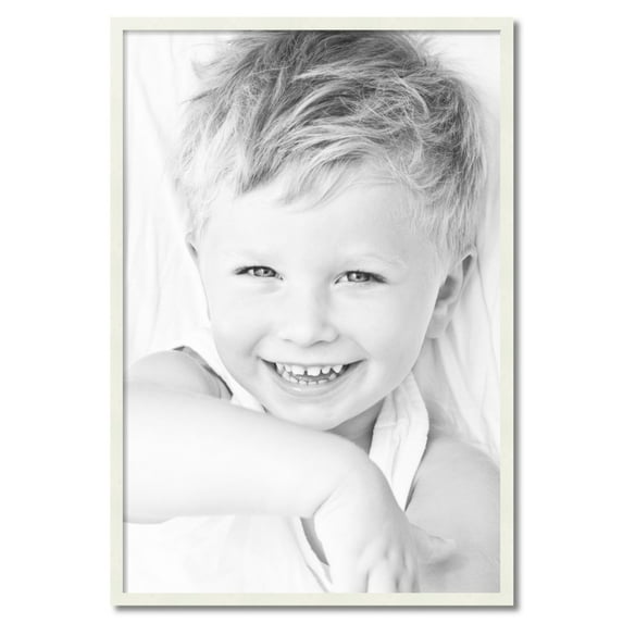 ArtToFrames 29" x 43" White Picture Frame, 29x43 inch White Wood Poster Frame (WOM-5138)