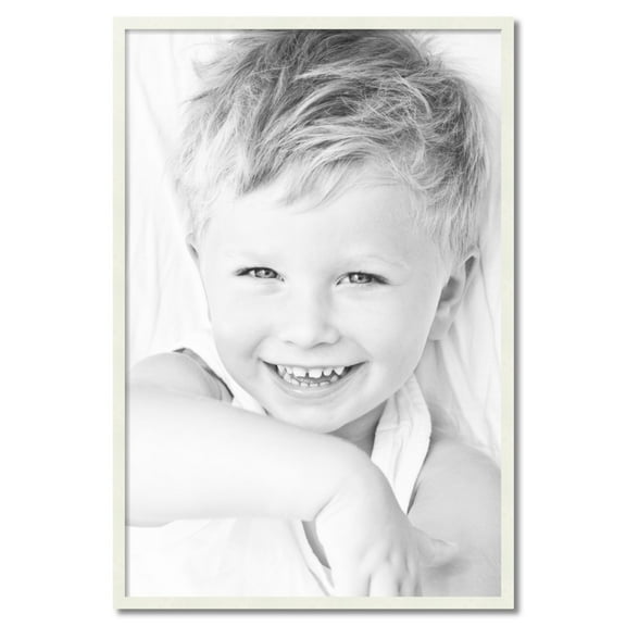 ArtToFrames 30" x 45" White Picture Frame, 30x45 inch White Wood Poster Frame (WOM-5138)